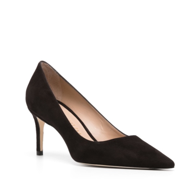 Stuart Weitzman Stuart 75mm suede pumps - Picture 1 of 10